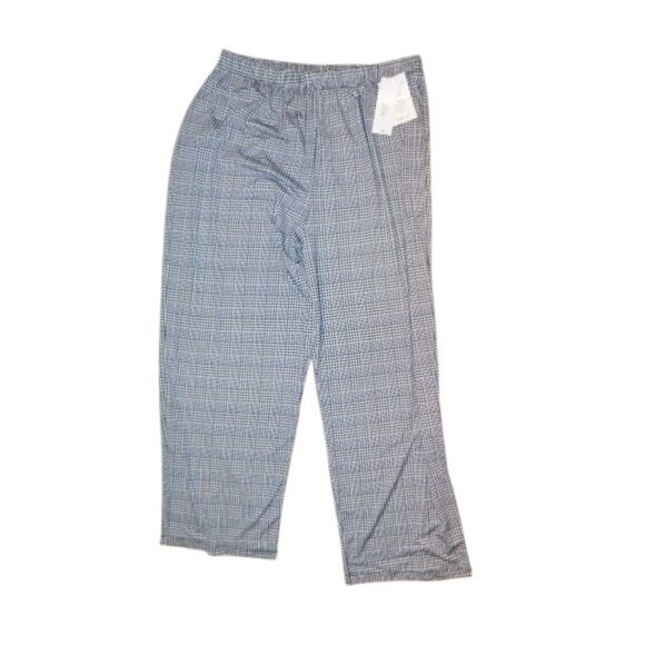 Vikki Vi Size 1X Navy Blue White 2 Piece Outfit Top + Match Pants NWT Plus Size - Picture 2 of 5